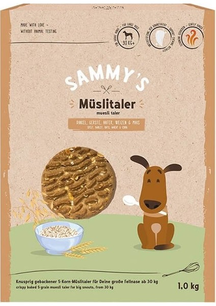 Müslitaler Çıtır Müsli Kurabiye Köpek Ödülü 1 kg