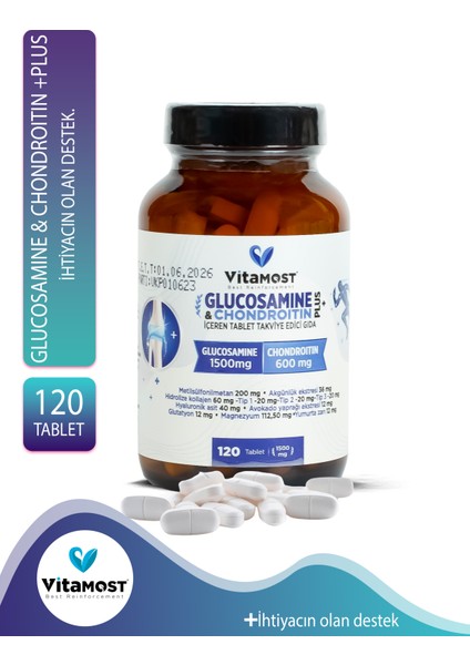 Glucosamıne & Chondroıtın Plus 120 Tablet 1500 Mg