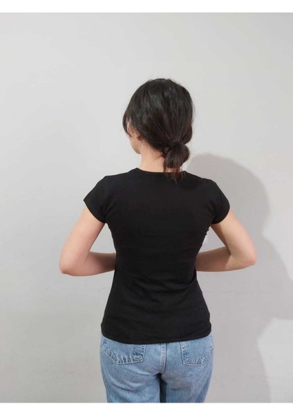 Kadın Panda Baskılı T-Shirt Yeni Season fiyatları