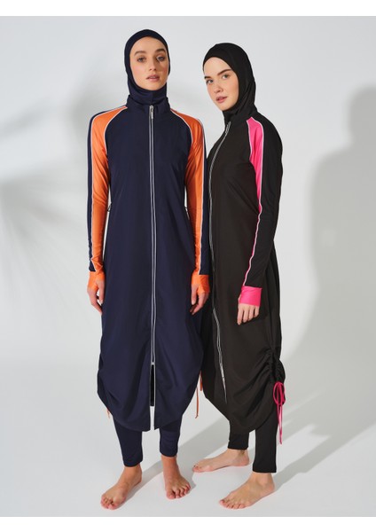Spor Parmak Geçirmeli Uzun Tesettür Mayo fırsatları