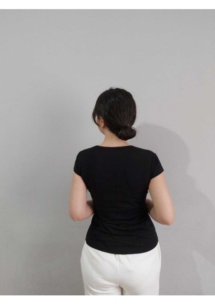 Kadın Smile!! Baskılı T-Shirt Yeni Season modelleri