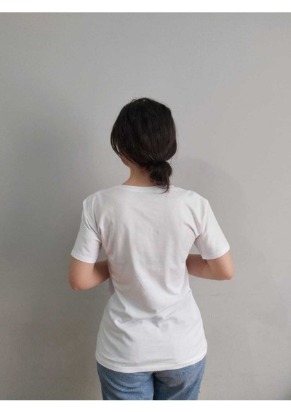 Kadın Thank You Baskılı T-Shirt Yeni Season Taşlı fiyatları