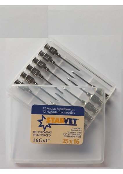 Enjektör Iğnesi 25 x 16 mm / 16GX1 ( 1 Kutu - 12 Adet ) fiyatları