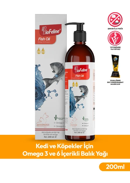 Salmon Oil 200 Ml. (Kedi ve Köpekler Için Omega 3 ve 6 Desteği)