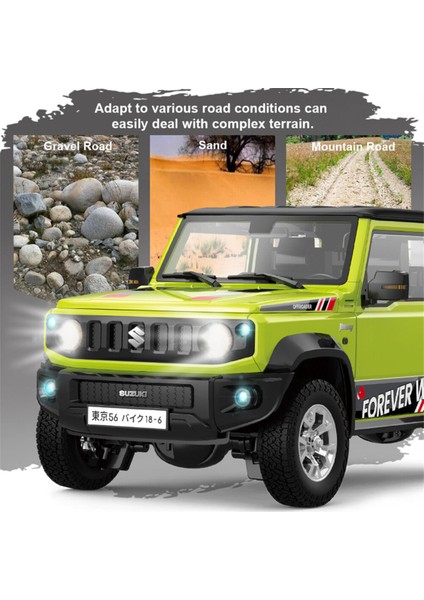 Suzukı Jımny Trasped Uzaktan Kumandalı Model Rc Araba 1/16 2.4g 3WD Şarjlı Offroad Jeep Arazi Aracı