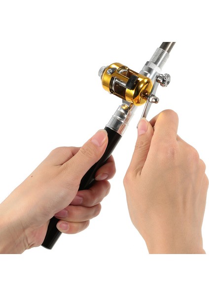 Balıkçılık Rod Reel Combo Set Mini Teleskopik Taşınabilir (Yurt Dışından) fırsatları