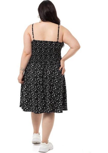 Büyük Beden Ayarlanabilir Ince Askılı Bluz Etek Siyah Ikili Takım modelleri