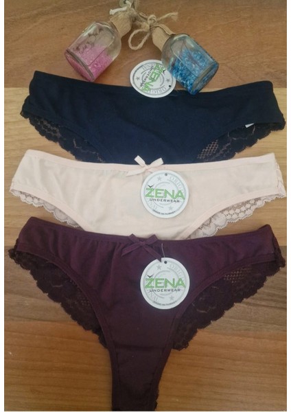 Arkası Dantelli Bikini Model Külot 5'li