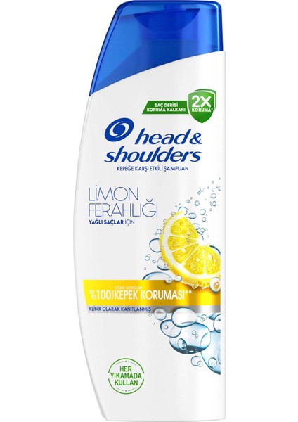 Head & Shoulders Limon Ferahlığı Kepek Karşıtı yağlı saçlar için Günlük Kullanım 330ML Şampuan