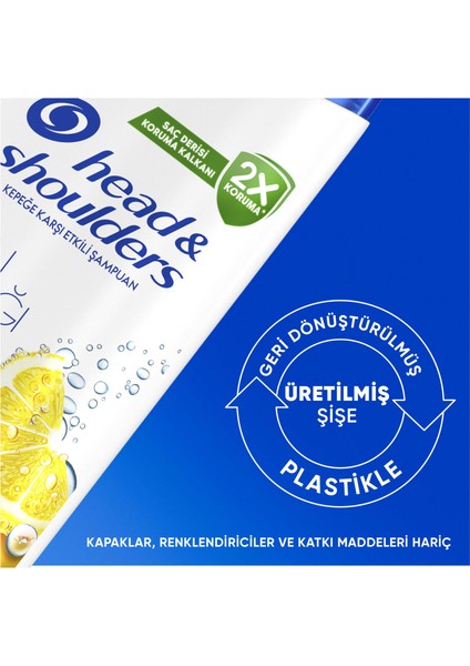 Head & Shoulders Limon Ferahlığı Kepek Karşıtı yağlı saçlar için Günlük Kullanım 330ML Şampuan