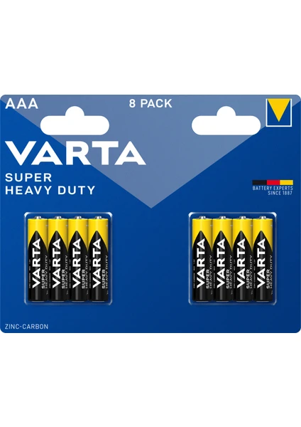 VARTA SUPERL / SUPER HEAVY DUTY AA BLI 8