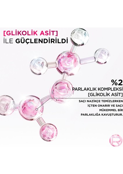 Glycolic Gloss Mükemmel Parlaklık için Bakım Yapan Şampuan [Glikolik Asit] 200ml