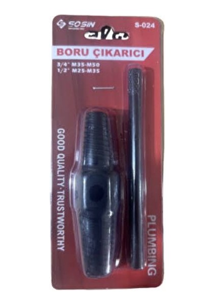 Sosın Boru Çıkarıcı 3/4” M35-M50 1/2”M25-M35