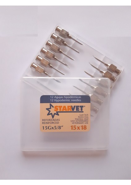 Enjektör Iğnesi 15 x 18 mm / 15GX5/8 ( 1 Kutu - 12 Adet )