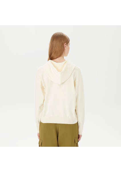 Nautıca Kadın Beyaz Relaxed Fıt Uzun Kollu Triko 45S004T.1MA