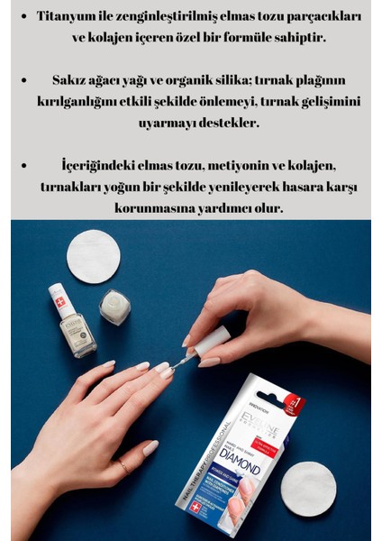 Eveline Cosmetics Diamond Hard And Shiny Nail Conditioner Elmas Tırnak Sert 12 ml