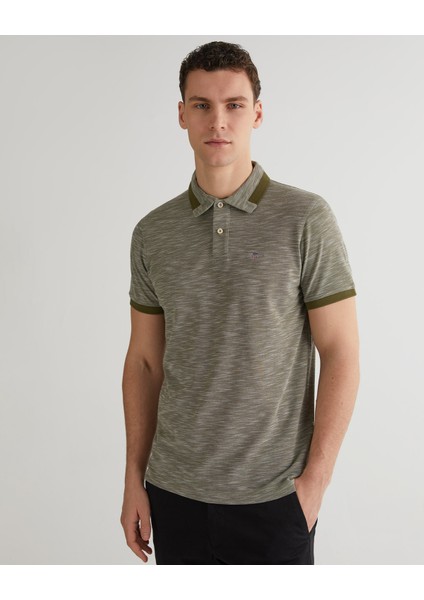 Erkek Yeşil Regular Fit Logolu Polo 2424121T.301