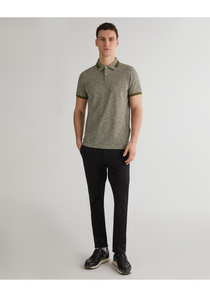 Erkek Yeşil Regular Fit Logolu Polo 2424121T.301