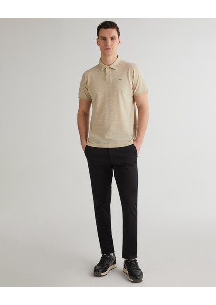 Erkek Bej Regular Fit Logolu Polo 2424121T.239