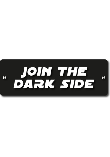 Join The Dark Side - 4X12 cm Mıknatıslı Evrensel Tak Çıkar Dekoratif Aksesuar