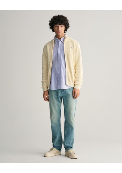 Erkek Krem Regular Fit Fermuarlı Logolu Hırka 8030200.130 fiyatları