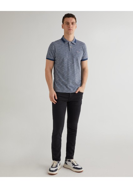 Erkek Mavi Regular Fit Logolu Polo 2424121T.403 modelleri