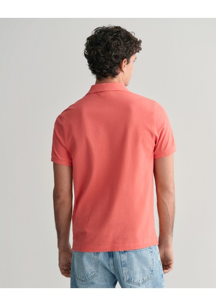 Erkek Pembe Regular Fit Logolu Polo 2210.628