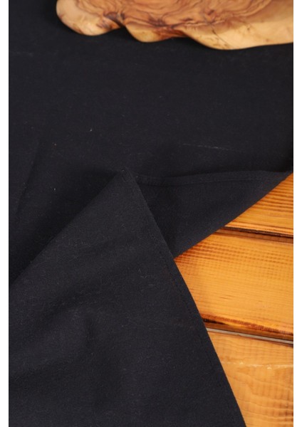 Premium Keten Siyah Püsküllü Runner Masa Örtüsü(45 x 150)