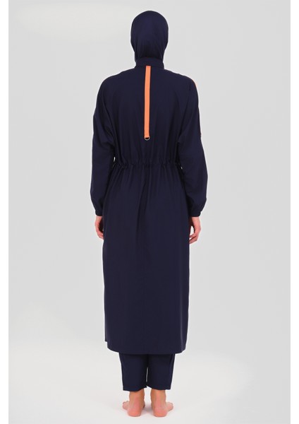 Biyeli Oversize Uzun Tesettür Mayo