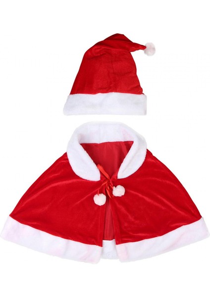 Karnaval Festivali Sahne Performansı Için Noel Şal Pelerin Pelerin Kırmızı Pelerin (Yurt Dışından)