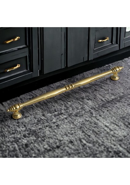 Petek Lüx 224 mm Gold Altın Mobilya Mutfak Dolabı Çekmece Dolap Kapak Kulpu Kulp Kulbu Metal indirimleri