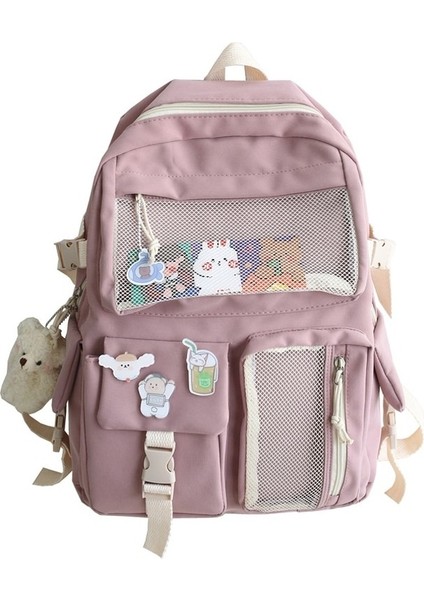 Lise Sırt Çantası Su Geçirmez Üniversite Öğrencisi Seyahat Laptop Çantası (Yurt Dışından)