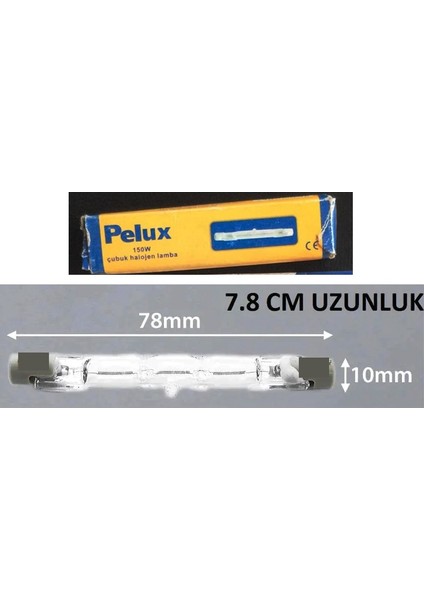 Maxin 150W Çubuk Halojen Ampul 7.9 cm fiyatları