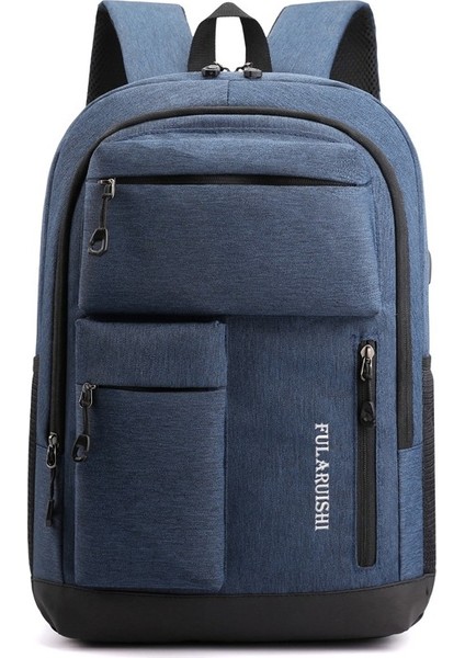 Erkek Su Geçirmez Oxford Kumaş Sırt Çantası Gri FL1916 (Yurt Dışından)