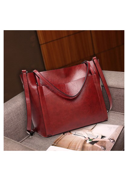 Kadın Omuz Çantası Büyük Kapasiteli Çapraz Kadın Çantası (Yurt Dışından)