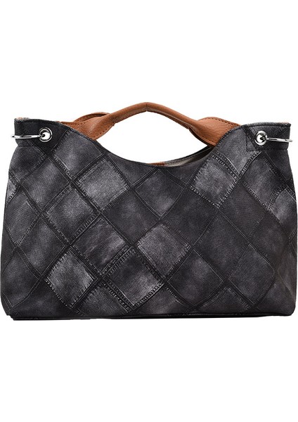 Bayan Çanta Büyük Kapasiteli Moda Tote Çanta Denim Omuz Çantası (Yurt Dışından)