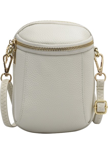 Üst Katman Inek Derisi Cep Telefonu Çantası Çapraz Küçük Çanta Basit Omuz Çantası (Yurt Dışından)