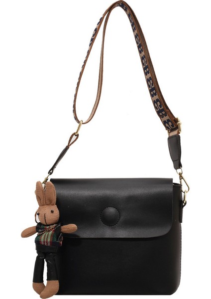 Geniş Omuz Askılı Kadın Çantası Tek Omuz Messenger Küçük Kare Çanta (Yurt Dışından)