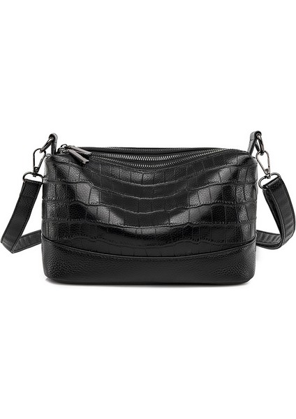 Tek Omuz Çantası Kişiselleştirilmiş Crossbody Koltuk Altı Çantası Çizgili Kadın Çantası (Yurt Dışından)