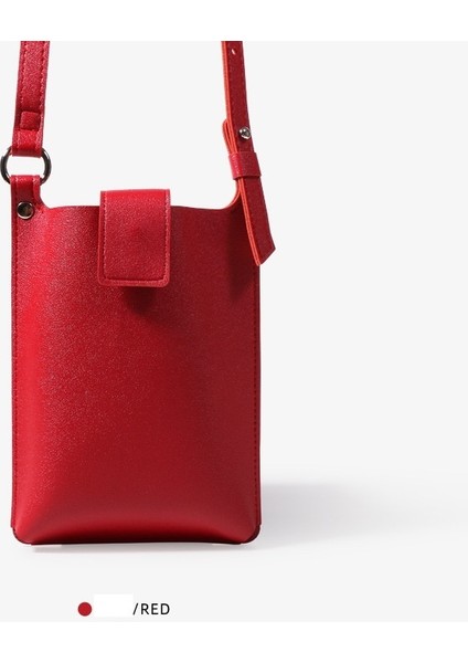 Düz Renk Bayanlar Cep Telefonu Çantası Moda Mini Niş Tek Omuz Messenger Çanta (Yurt Dışından)