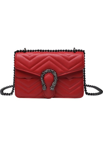 Nakışlı Iplik Zincir Omuz Çapraz Askılı Küçük Kare Çanta (Yurt Dışından) fiyatları