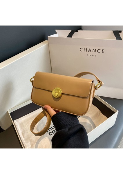 Messenger Çanta Metal Zincir Kadın Çantası Küçük Kare Çanta Çanta (Yurt Dışından)