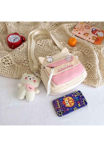 Sevimli Küçük Çanta Messenger Çanta Karikatür Kanvas Çanta (Yurt Dışından) fiyatları