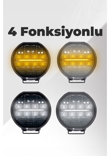 Lunox Dual Colour Cree Angel LED 200W Turuncu Beyaz Drl Mercek Far fiyatları