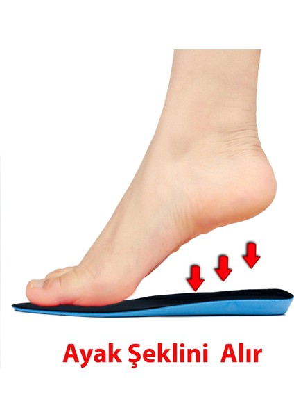 Memory Foam Ortopedik Ayakkabı Tabanlık, Hafızalı Ayakkabı Tabanı ( 1 Çift ) fırsatları