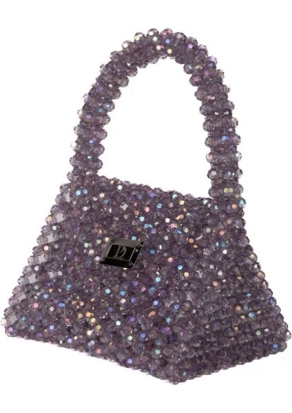 Xdearjulia Mercury Crystal Bag Özel Üretim %100 El Işçiliğiyle Hazırlanmış Kadın Şık Party Çanta