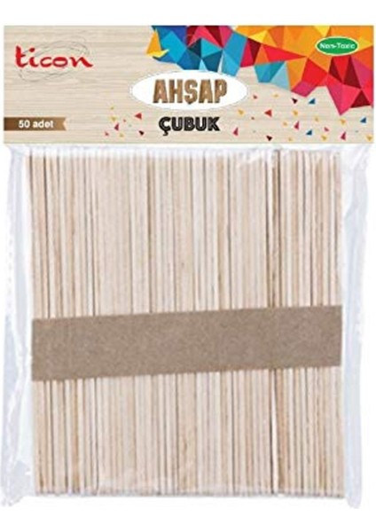 Ahşap Çubuk 114X10X2 50'li Naturel