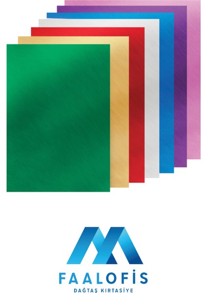 Metalik Fon Kartonu 50X70 cm 50Lİ Paket Karış fiyatları