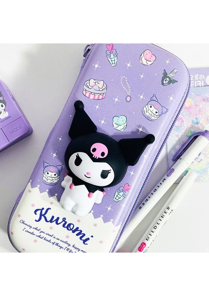 Sanrio Kuromi Squishy Kese Kalem Kutusu (Yurt Dışından)