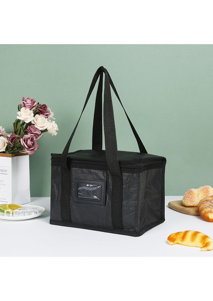 Insüllendirilmiş Araba Taşınabilir Öğle Yemeği Cooler Folding Insulated Picnic Ice Bag Zipper Picnic Camping Tin Foil Food Bag (Yurt Dışından)
